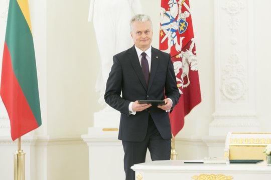 2019 m. Lietuvos Respublikos prezidento pareigas pradėjo eiti Gitanas Nausėda.<br>T.Bauro nuotr.