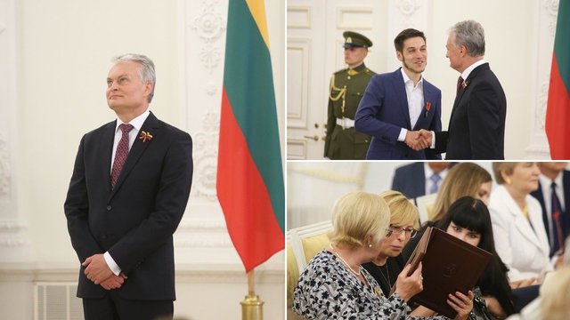 Nusipelniusiems Lietuvai – valstybiniai apdovanojimai iš G. Nausėdos rankų
