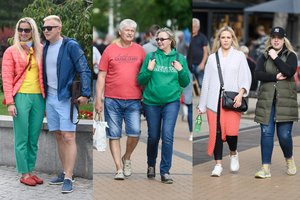 Vėjas neatbaidė: poilsiautojai mėgavosi saulėlydžiu Palangoje