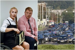 Vairuotojų konfliktas Vilniaus kelyje atsisuko kitu galu: pareigūnė reikalauja tūkstančių už savo dantis