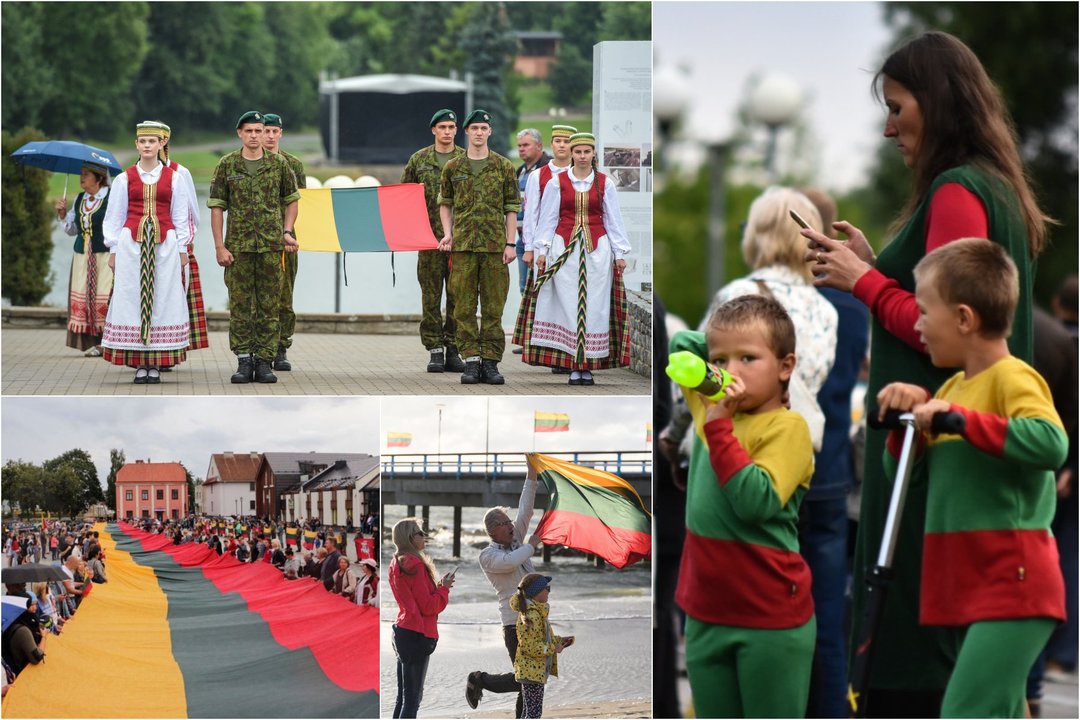 Tūkstančiai lietuvių šalyje ir visame pasaulyje pirmadienį minėjo Valstybės dieną, o kulminacija tapo Lietuvos himno sugiedojimas.<br>Lrytas.lt koliažas
