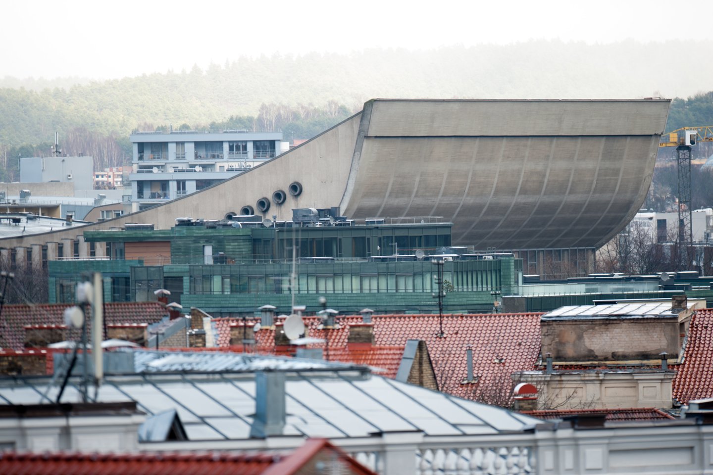 Planai vietoj 1971-aisiais statytų nebenaudojamų Vilniaus koncertų ir sporto rūmų įrengti konferencijų centrą brandinami nuo 2015-ųjų.<br>V.Ščiavinsko nuotr.