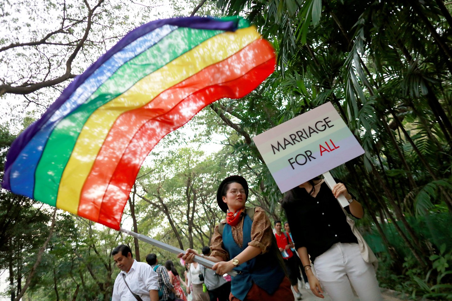  Tailando vyriausybė pritarė tos pačios lyties asmenų partnerystę leidžiantiems įstatymams.  <br> Reuters/Scanpix nuotr.