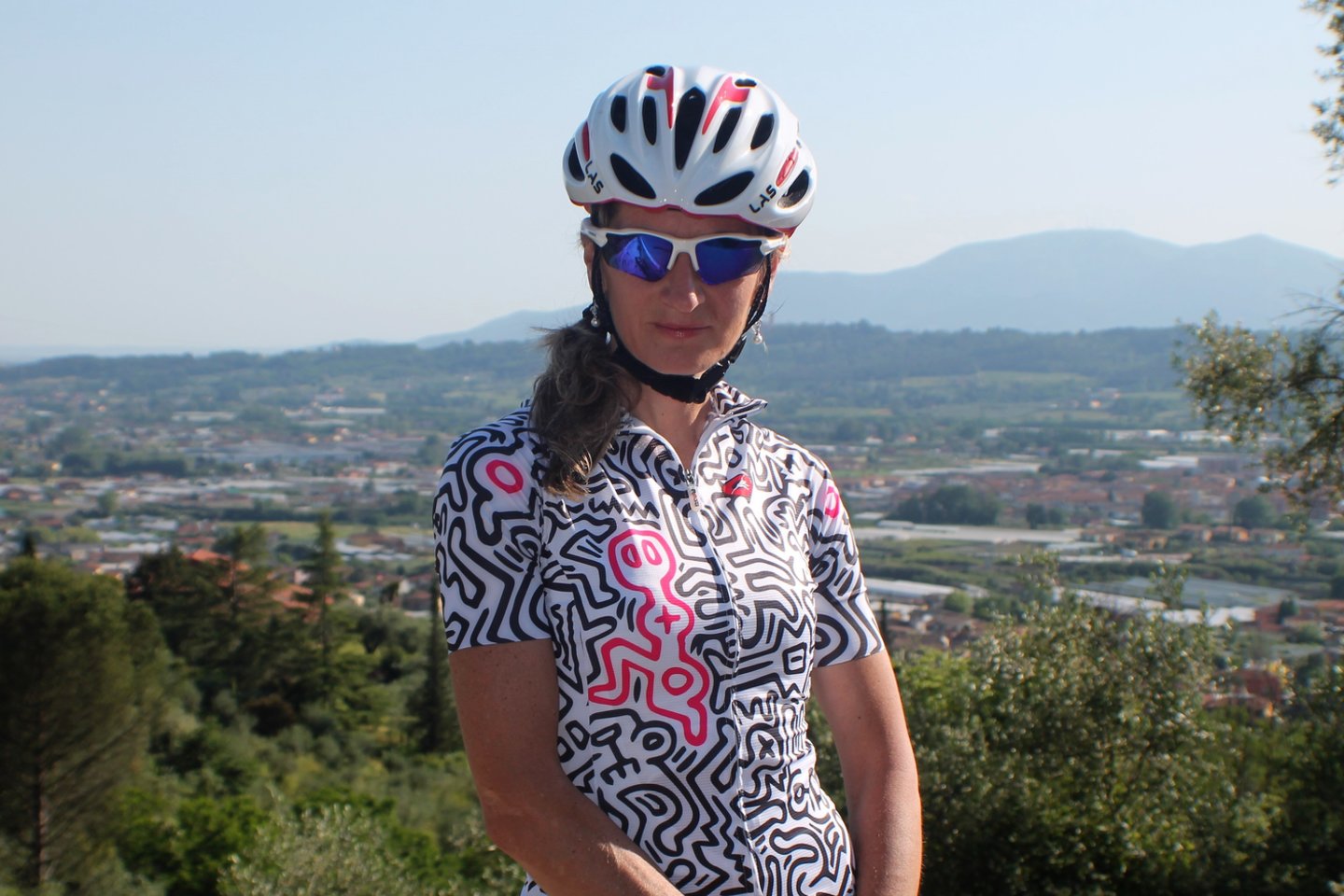 E. Pučinskaitė Toskanos apylinkėse po pasivažinėjimo dviračiu.<br>Asmeninio albumo nuotr.