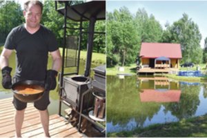 Žinomam verslininkui šeimos poilsio oazę sukurti padėjo ištikimi draugai