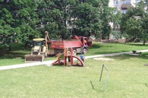 Subjaurojo gražų vilniečių kiemą – nuogąstauja ir dėl vaikų saugumo