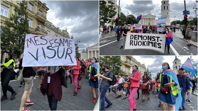 Vilniuje LGBTQ+ solidarumo eitynėse – šimtai žmonių: šūkiu pasiuntė aiškią žinutę