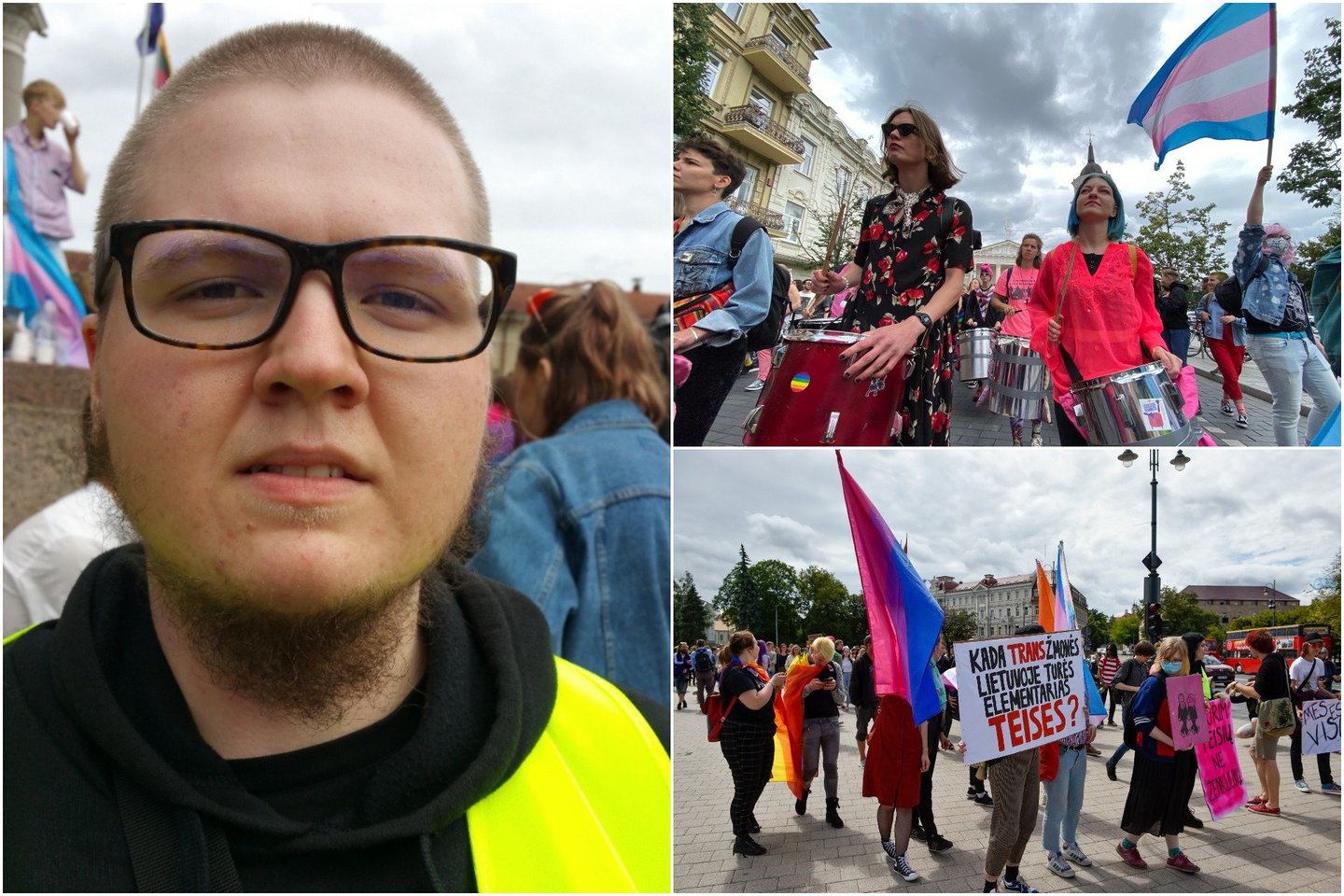  Eitynes „Vilnius pride 2020“ organizavo F. Mireckas, 21 metų studentas fizikas.<br> lrytas.lt koliažas.