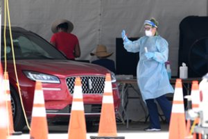 JAV užfiksuotas rekordinis paros COVID-19 užkrato atvejų vienoje valstijoje skaičius 