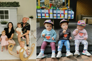 Trynukių mama dalijasi akimirkomis iš dvigubos šventės: prakalbo apie ateities planus