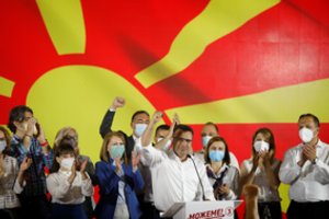 Šiaurės Makedonijos socialdemokratai rinkimuose nedidele persvara įveikė nacionalistus