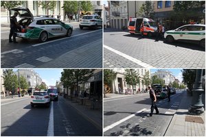 Vilniaus centre paspirtuku partrenktas jaunas vyras: pėsčiąjį sužalojęs vairuotojas pasišalino