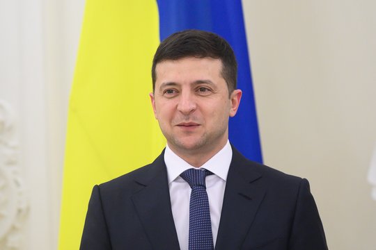 2019 m. pirmalaikius Ukrainos parlamento rinkimus laimėjo Volodymiro Zelenskio partija „Liaudies tarnas“.<br>V.Skaraičio nuotr.