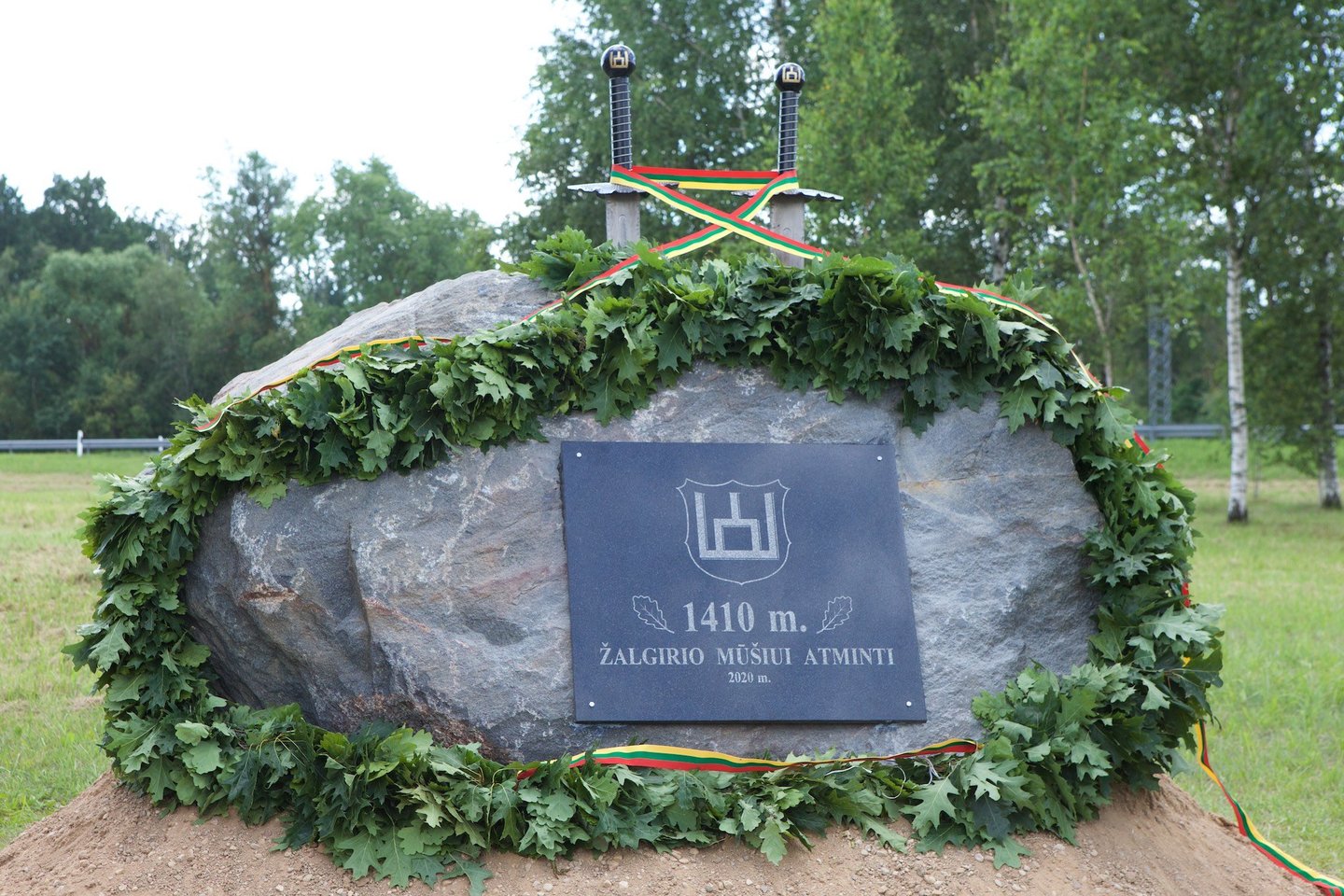 Žalgirio pergalės parke Babtų seniūnijoje paminėtos pergalės Žalgirio mūšyje 610-osios metinės.