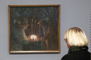 Simbolizmo triumfas – net Prancūzijos prezidentas susižavėjo Baltijos meno šedevrais 