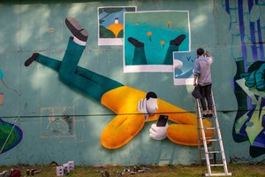 Miesto erdves gražinę festivalio dalyviai rėžė:  gatvės menininkų sostinė – ne Vilnius