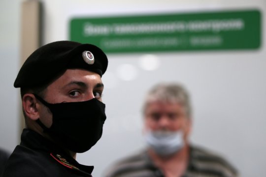 Per konferenciją sulaikyti Rusijos rinkimų aktyvistai