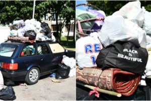 Prie turgelio riogso keistuolio automobilis – nepatikėsite, kam vyras naudoja transporto priemonę