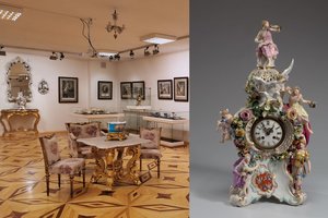 Laikrodžių muziejuje Klaipėdoje – nematyti prabangūs XVII ir XIX a. porceliano laikrodžiai