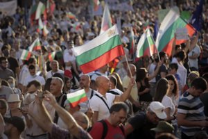Bulgarijoje per antivyriausybinius protestus užblokuotas sostinės centras