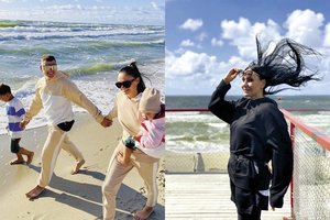 Asmenukėse – Rolando Mackevičiaus šeimos ir Anželikos Cholinos laikas prie jūros