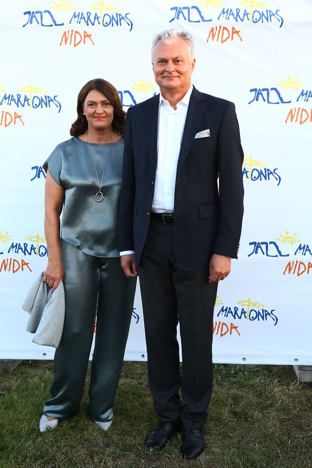 Festivalyje šeštadienio vakarą lankėsi šalies prezidentas G.Nausėda ir pirmoji ponia Diana.<br>G.Šiupario nuotr.
