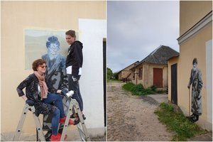 Gatvės meno kūrinys Utenoje grąžina dalį prarasto pasaulio