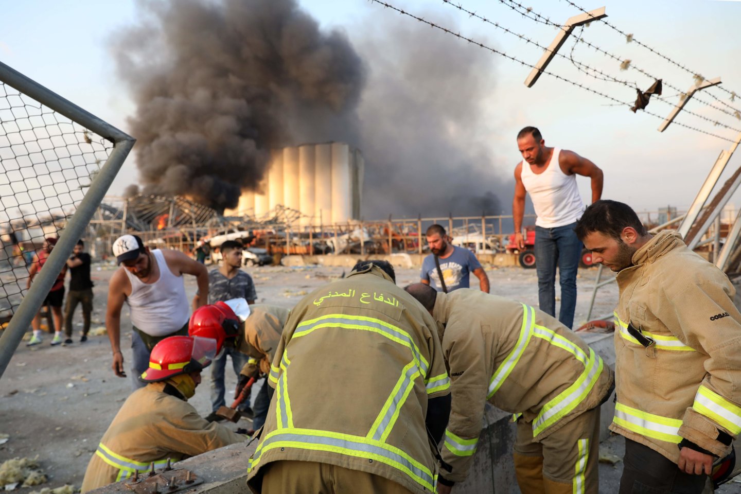  Beirute įvyko milžiniškas sprogimas.<br>AFP/Scanpix nuotr.