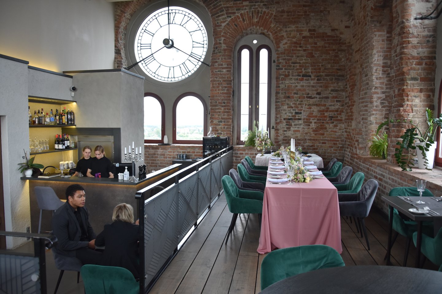  Jelgavos bažnyčios bokšte - restoranas ir apžvalgos aikštelė.   <br> A.Srėbalienėsd nuotr. 