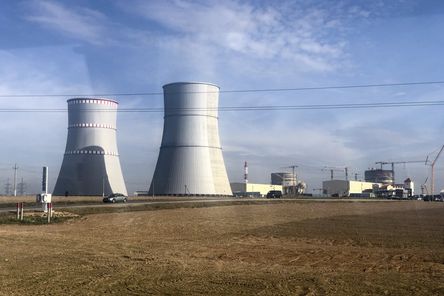 Baltarusija 2 400 megavatų MW galios atominę elektrinę stato netoli Astravo miesto, nuo Vilniaus nutolusio vos per 50 km.<br>V.Ščiavinsko nuotr.