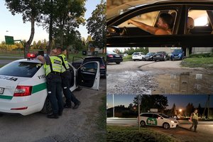 Reidas Vilniuje: beteisis 15-metis vežė 11-metį, iš avarijos bėgo girta moteris, beteisis taksistas vežė klientą