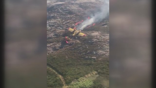 Ispanijos ir Portugalijos pasienyje sudužo priešgaisrinis lėktuvas: vienas pilotas žuvo