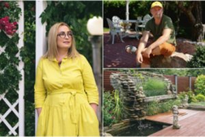 Interjero dizainerės K. Grybaitės namų kieme visus jos įgeidžius pildo sutuoktinis 