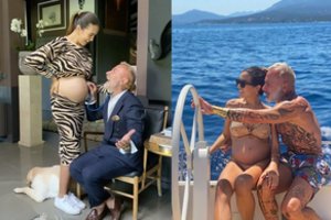 Perpus jaunesnė G. Vacchi mylimoji demonstruoja apvalėjantį pilvuką: nevengia apnuoginti