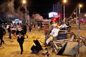 Minskas: Baltarusijoje per pastarosios paros protestus sulaikyti per 2 tūkst. žmonių