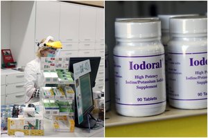 Dar vienas Vilniaus ir SAM mūšis: dėl nesutarimų vaistinės negali dalinti kalio jodido tablečių