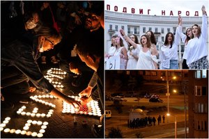 Ketvirtoji protestų naktis Baltarusijoje: gimusi moterų ir vaikų „solidarumo grandinė“, pranešta apie mirtį
