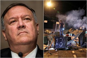 M. Pompeo: JAV svarstys galimybę paskelbti sankcijas Baltarusijai