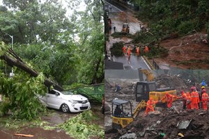 Galinga stichija Indijoje nusinešė jau 55 žmonių gyvybes, ieškoma dar 15 dingusiųjų