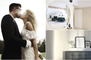 Žinomai porai pirmiausia rūpėjo jaukūs namai, o jau tada – ir trankios vestuvės