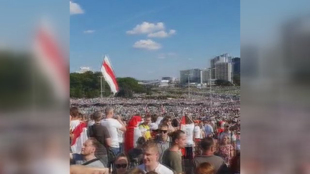Lietuvis nufilmavo, kas šiuo metu vyksta Minske: vaizdas gniaužia kvapą
