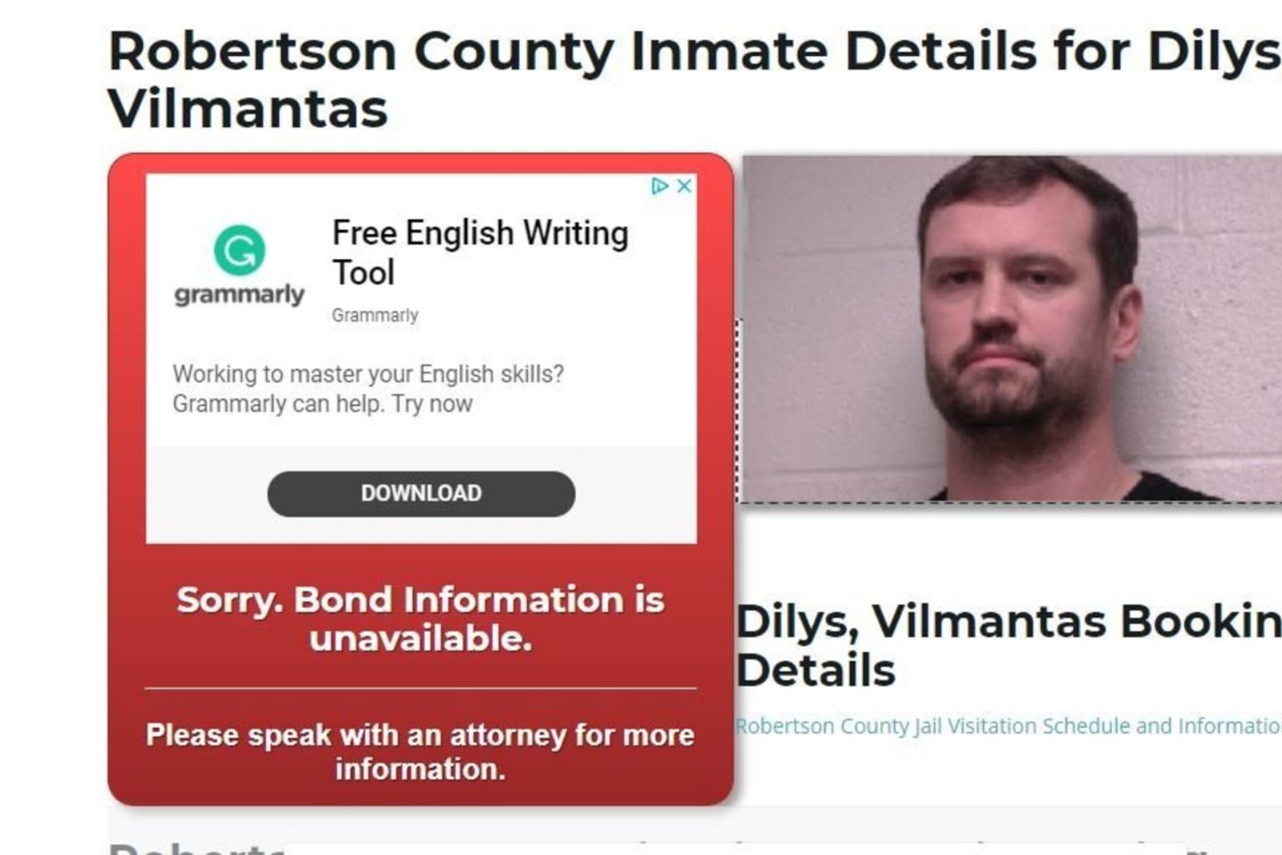 Vilmantas Dilys laukia deportacijos iš JAV<br>bailbondshq.com stop kadras