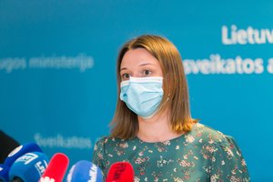G. Megelinskienė: grąžintas reikalavimas dėvėti kaukes statistikoje atsispindės tik rugsėjį