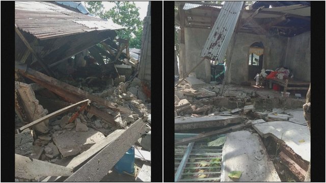 Centrinę Filipinų dalį supurtė stiprus žemės drebėjimas: apgadinti namai, evakuojami žmonės