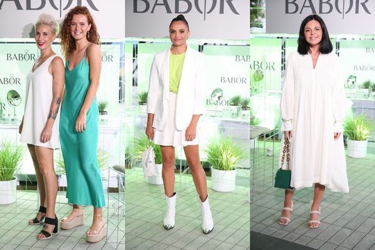 Vasariškame vakarėlyje žinomos moterys rodė savo įdegį