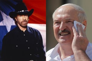 Chuckas Norrisas kirto A. Lukašenkai: „Atvyksiu į vieną tavo rezidencijų ir pravirkdysiu tave“