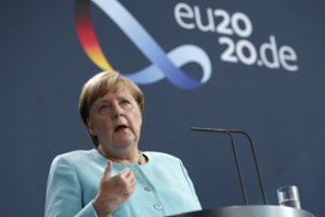 Kanclerė A. Merkel: ES šalys nepripažįsta rinkimų Baltarusijoje rezultatų