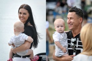 Saulius Skambinas su mylimąja Živile ir jųdviejų dukra Mila išbandė naują pramogą