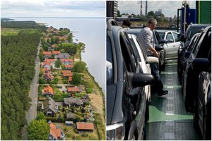 Įvažiavimo į Neringą kaina lengviesiems automobiliams mažėja 6 kartus