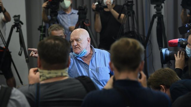 S. Cichanouskajos spaudos konferencijoje sulaikytas vyras: šaukė, kad „tik A. Lukašenka išves Lietuvą iš nevilties“ 